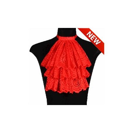 -CHORRERA CON VOLANTES ROJO ADULTO