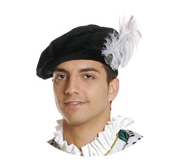 -GORRA PAJE NEGRA