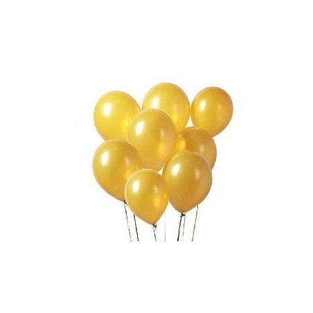 -GLOBO METALIZADO ORO 30 CM.