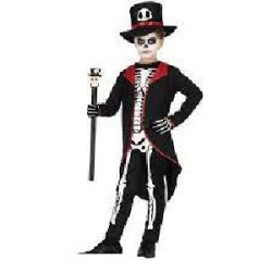 -DISFRAZ ESQUELETO CATRIN 7-9 AÑOS