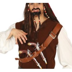 -CINTA PECHO CON DOS PISTOLAS PIRATAS