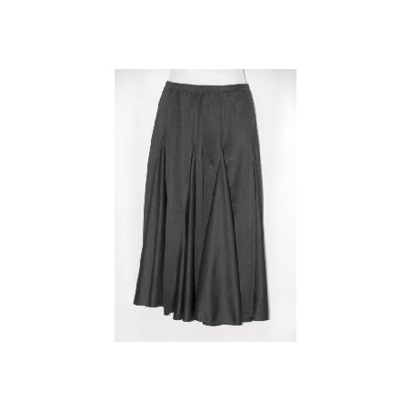 -FALDA DE GODETS NEGRA L