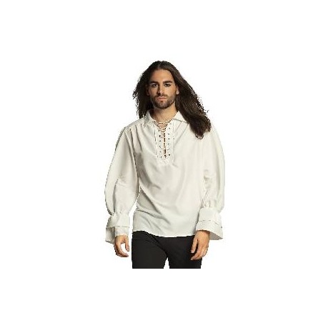 -CAMISA PIRATA BLANCA L