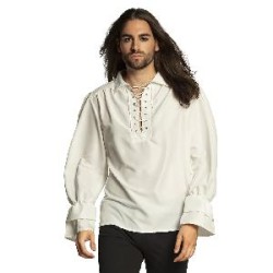 -CAMISA PIRATA BLANCA XXL