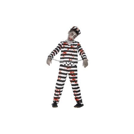 -DISFRAZ PRESO ZOMBIE UNISEX 4-6 AÑOS