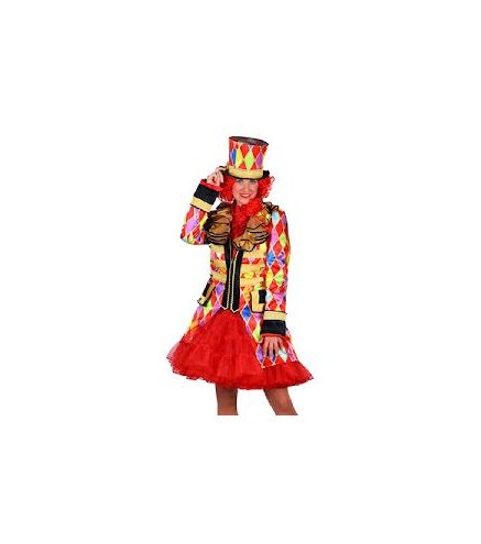 -CHAQUETA LARGA MUJER ROMBOS MULTICOLOR L