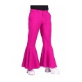 -PANTALON AÑOS 70 ROSA ACAMPANADO XS