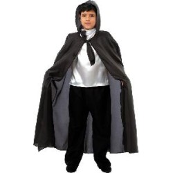-CAPA INFANTIL NEGRA CON CAPUCHA 12