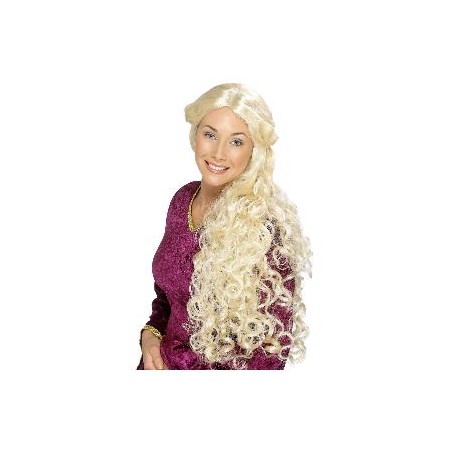 -PELUCA RENACIMIENTO RUBIA LARGA CON RAYA