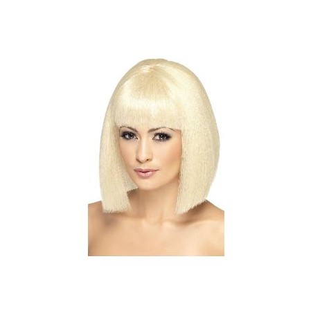 -PELUCA COQUETA RUBIA CORTA CON FLEQUILLO