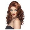 -PELUCA GLAMUROSA CASTAÑA ROJIZA