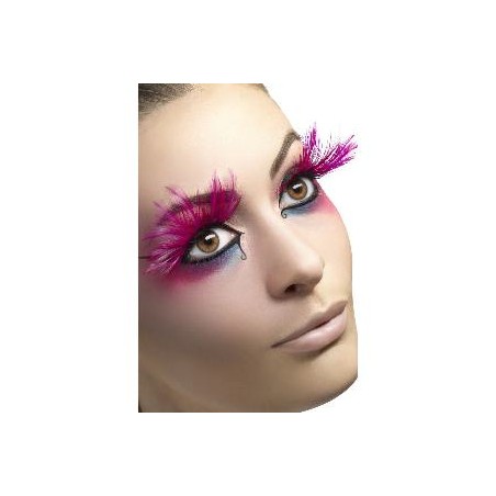 -PESTAÑAS PLUMA ROSA
