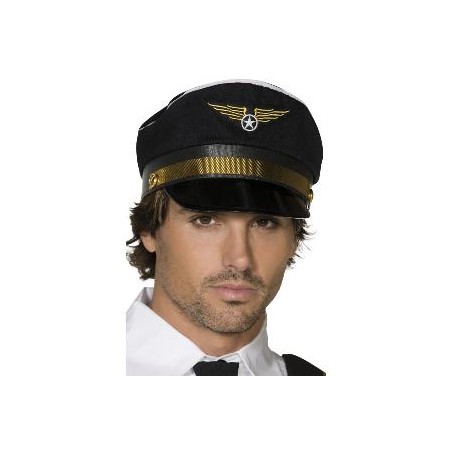 GORRA PILOTO NEGRA