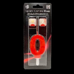 -BENGALA Y VELA ROJO Nº 0