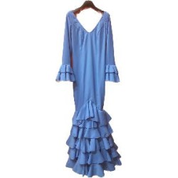 -VESTIDO DALIA VOLANTES AZUL 36