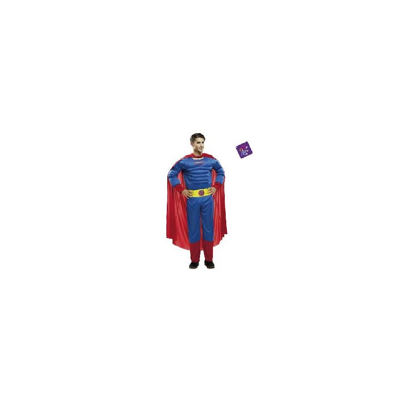 -DISFRAZ SUPERMAN MUSCULOSO XL