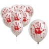 -BOLSA 10 GLOBOS MANOS SANGRIENTADAS