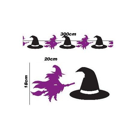 -GUIRNALDA BRUJAS 300 CM.