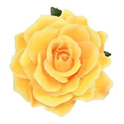 FLOR FLAMENCA PEQUEÑA AMARILLA