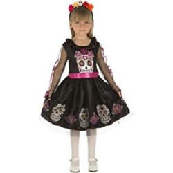 -DISFRAZ CATRINA 5-6 AÑOS