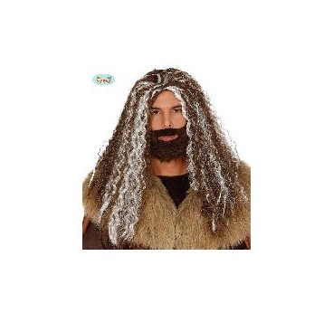 -PELUCA MELENA CON BARBA