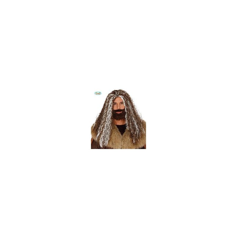 -PELUCA MELENA CON BARBA