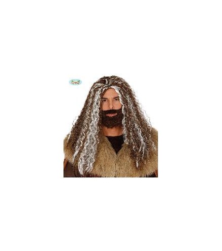 -PELUCA MELENA CON BARBA