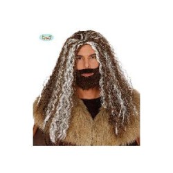 -PELUCA MELENA CON BARBA
