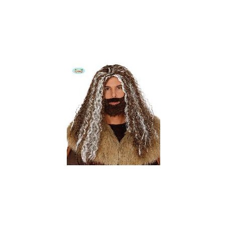 -PELUCA MELENA CON BARBA