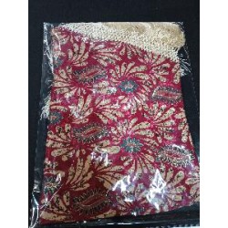 MANTON SEDA AFRICA BURDEOS FLECO DORADO RED