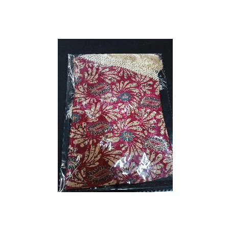 MANTON SEDA AFRICA BURDEOS FLECO DORADO RED