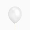 -SET 10 GLOBOS LATEX BLANCOS METALIZADO