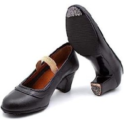 -ZAPATO FLAMENCO NEGRO GOMA-CLAVO 37