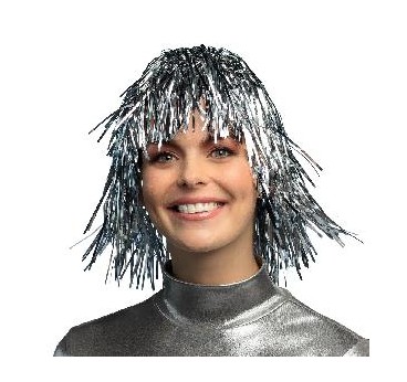 -PELUCA PLATA METALIZADA