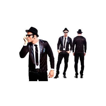 -DISFRAZ CAMISETA BLUESMAN POPSTAR M