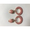 PENDIENTES ARO ROSA INFANTIL