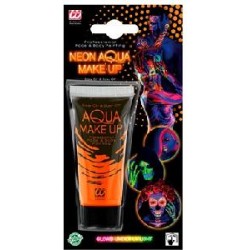 -MAQUILLAJE AQUA NEON NARANJA - TUBO 30 ML