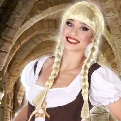 -PELUCA DOS TRENZAS RUBIA