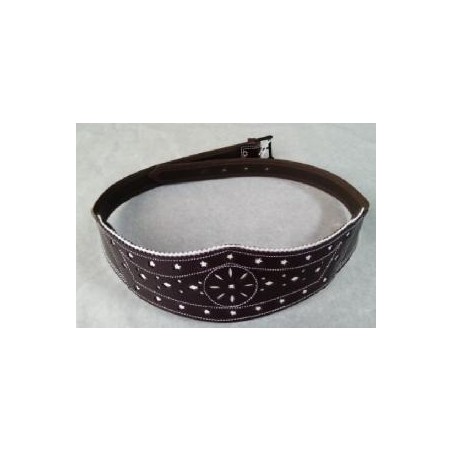 -CINTURON PETO TERNERA PICADO CUERO