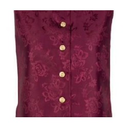 CHALECO BROCADO GRANATE T-XL