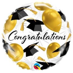 -GLOBO MYLAR CONGRATULATIONS 45CM