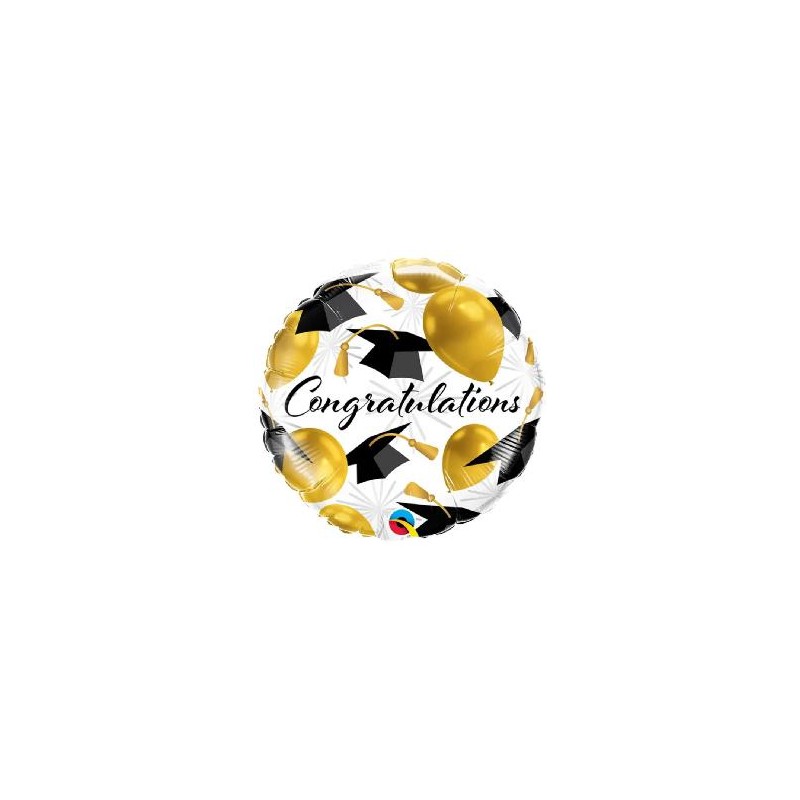 -GLOBO MYLAR CONGRATULATIONS 45CM