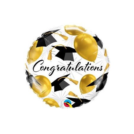 -GLOBO MYLAR CONGRATULATIONS 45CM