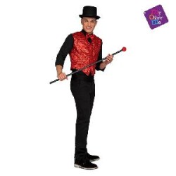 CHALECO SHOWMAN ROJO M-L