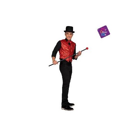 CHALECO SHOWMAN ROJO M-L