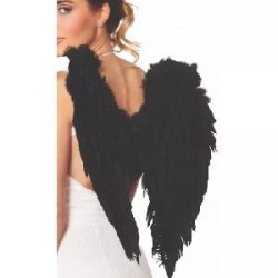 ALAS ANGEL NEGRAS 87 X 72 CM