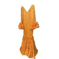 -VESTIDO TREBOL COLOR NARANJA 36