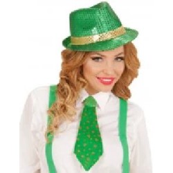 SOMBRERO CON LENTEJUELA SAN  PATRICIO