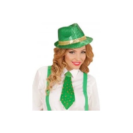 SOMBRERO CON LENTEJUELA SAN  PATRICIO