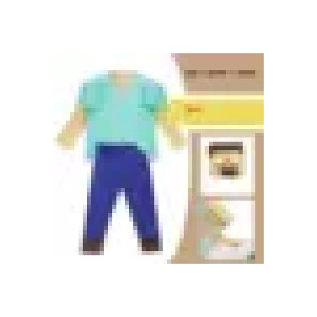 -DISFRAZ MINECRAFT AZUL 8-10